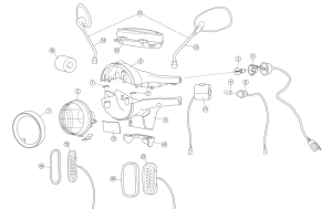 Nr. 8 - Lenkerverkleidung oben  - Emco Nova - Elektroroller