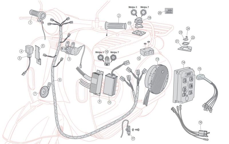 Nr. 20 - Ladebuchse APP-System - Emco Nova - Elektroroller